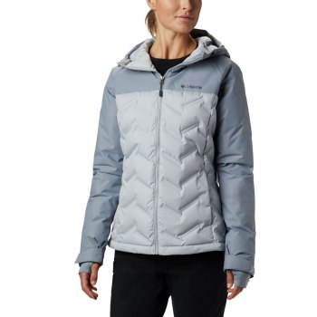 Columbia Ženske Jakne - Grand Trek Down Hooded Sive | VUGY-18456